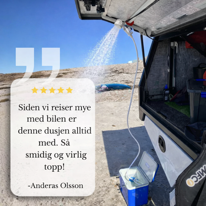 Bærbar Campingdusj - Enkel dusj for camping og tur.