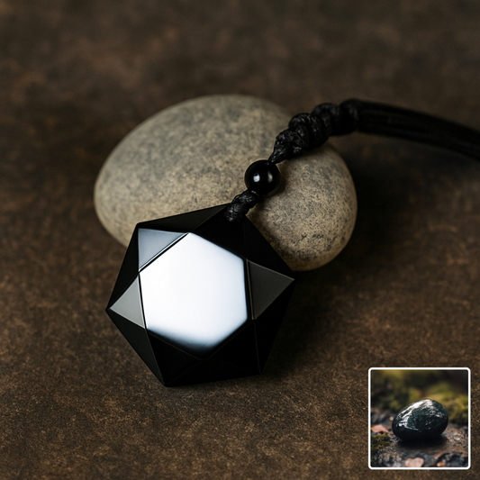 Svart Obsidian Talisman