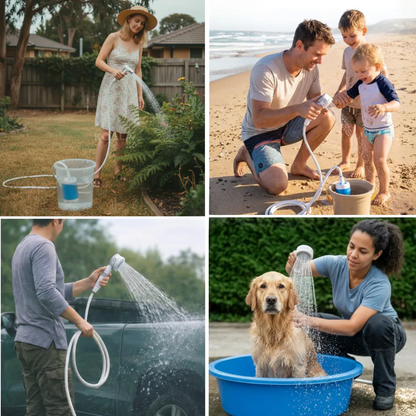 Bærbar Campingdusj - Enkel dusj for camping og tur.